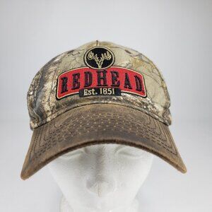 Bass Pro Shops Redhead RealTree Gone Hunting Camo Hat Adjustable Treated Bill